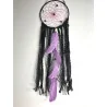 Attrape-rêves bohème noir & violet – 49 cm