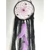 Attrape-rêves bohème noir & violet – 49 cm