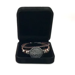 🛡️ Bracelet Viking Runique...