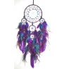 🌙 Attrape-Rêves “Voile d’Aurore” – Violet & Turquoise