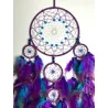 🌙 Attrape-Rêves “Voile d’Aurore” – Violet & Turquoise