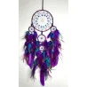 🌙 Attrape-Rêves “Voile d’Aurore” – Violet & Turquoise