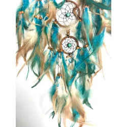 🌿 Attrape-Rêves Arbre de Vie Turquoise & Nature