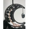 🌑 Attrape-Rêves “Lune Noire” – Arbre de Vie & Agate Obsidienne.