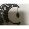 🌑 Attrape-Rêves “Lune Noire” – Arbre de Vie & Agate Obsidienne.