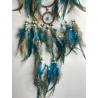 🌿 Attrape-Rêves Arbre de Vie Turquoise & Plumes de Perdrix.