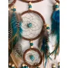 🌿 Attrape-Rêves Arbre de Vie Turquoise & Plumes de Perdrix.