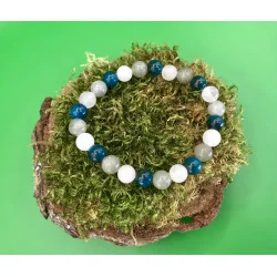 Bracelet “Sagesse Céleste Clarté, Intuition & Protection