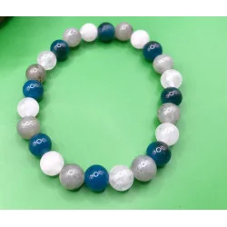 Bracelet “Sagesse Céleste Clarté, Intuition & Protection