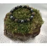 🌑 Bracelet Triple Protection – Œil de Tigre • Obsidienne Noire • Hématite