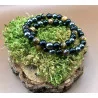 🌑 Bracelet Triple Protection – Œil de Tigre • Obsidienne Noire • Hématite