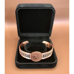 🌿 Bracelet Celtique en Cuivre Magnétique – Arbre de Vie