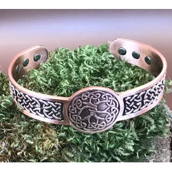 🌿 Bracelet Celtique en Cuivre Magnétique – Arbre de Vie