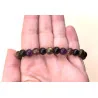🛡️ Bracelet de Protection – Améthyste • Obsidienne • Œil de Tigre • Quartz Fumé (8 mm)