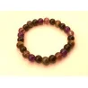 🛡️ Bracelet de Protection – Améthyste • Obsidienne • Œil de Tigre • Quartz Fumé (8 mm)