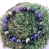 🛡️ Bracelet de Protection – Améthyste • Obsidienne • Œil de Tigre • Quartz Fumé (8 mm)