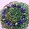 🛡️ Bracelet de Protection – Améthyste • Obsidienne • Œil de Tigre • Quartz Fumé (8 mm)