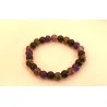 🛡️ Bracelet de Protection – Améthyste • Obsidienne • Œil de Tigre • Quartz Fumé (8 mm)
