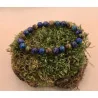 🐉💙 Bracelet Énergies Mystiques – Agate Dragon Bleu/Vert & Violet • Œil de Tigre (8 mm)