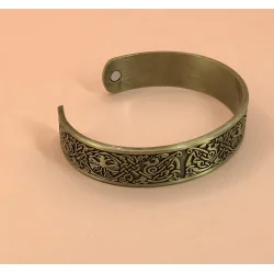 Bracelet Celtique Arbre de Vie Alliage de Cuivre Bronze Antique Magnétique (2 aimants)