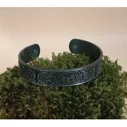 Bracelet magnétique argenté Arbre de Vie