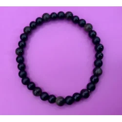 🖤 Bracelet Triple Protection Tourmaline noire, Obsidienne & Onyx