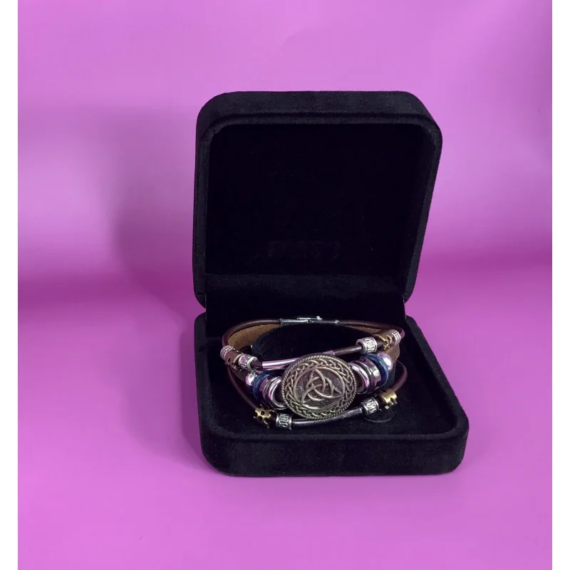 Coffret Bracelet Symbolique Marron & Métal