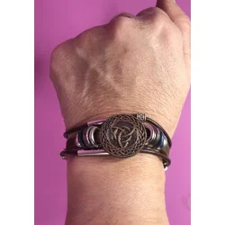 Coffret Bracelet Symbolique Marron & Métal