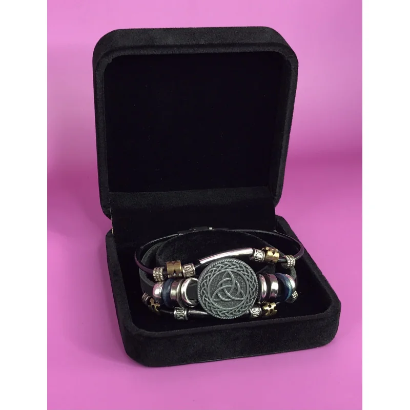 Coffret Bracelet Symbolique Noir & Métal