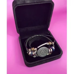 Coffret Bracelet Symbolique Noir & Métal