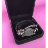 Coffret Bracelet Symbolique Noir & Métal