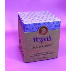 Bougie Parfumée Bio Sauge & Lavande.