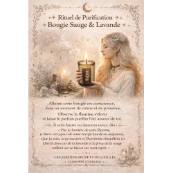 Bougie Parfumée Bio Sauge & Lavande.