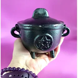 Chaudron de Sorcière Blanche Pentacle ✨