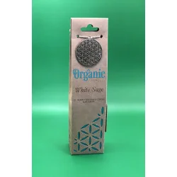 🌿 Encens Sauge Blanche Fleur de Vie
