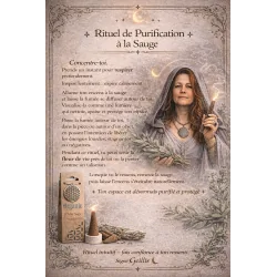 🌿 Encens Sauge Blanche Fleur de Vie