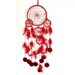 Attrape rêve rouge.