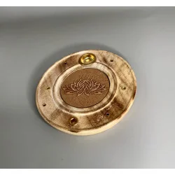 Brûle-Encens Lotus Bois naturel