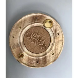 Brûle-Encens Lotus Bois naturel