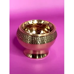 Brûleur de résine en laiton doré Petit modèle rituel