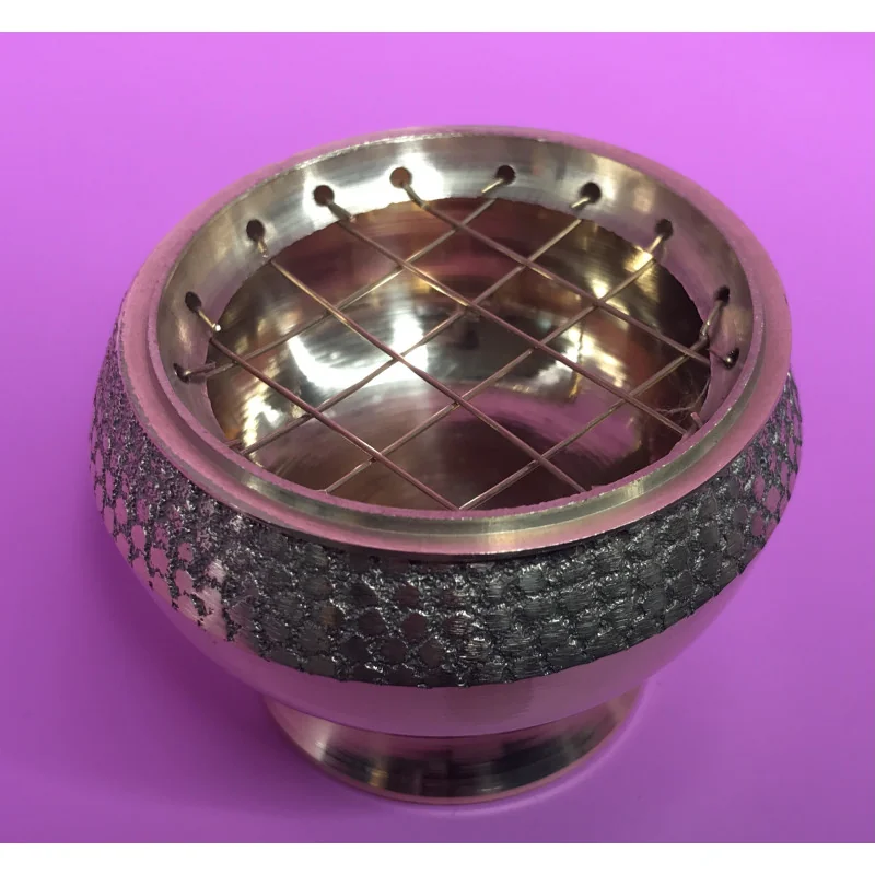 Brûleur de résine en laiton doré Petit modèle rituel
