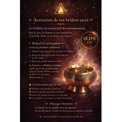 Brûleur de résine en laiton doré Petit modèle rituel