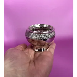 Brûleur d’encens rituel en laiton nickelé