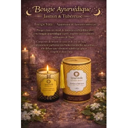 Bougie Ayurvédique Jasmin & Tubéreuse