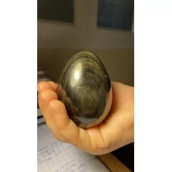 Oeuf Obsidienne Oeil céleste de 6 cm .