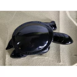 Tortue Obsidienne Oeil Céleste,13 cm.