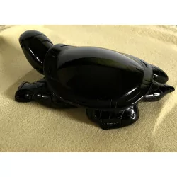 Tortue Obsidienne Oeil Céleste,13 cm.